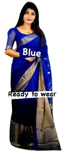 Chiffon-Blend Georgette Chiffon Saree 6.3mtr
