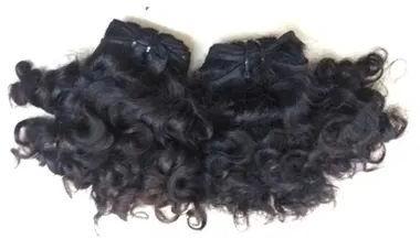 Black Curly Non-Remy Hair, For Parlour, Personal, Feature : Comfortable, Easy Fit, Shiny Look