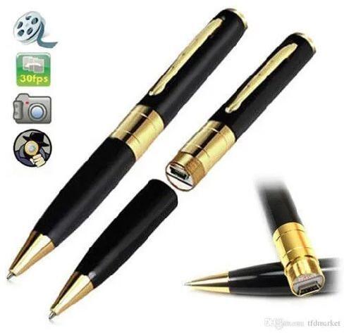 Metal HD Pen Camera, Color : Black