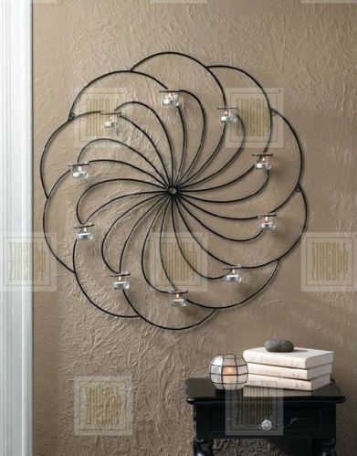 Flower Shaped Wall Candle Tealight Holder, Style : Modern