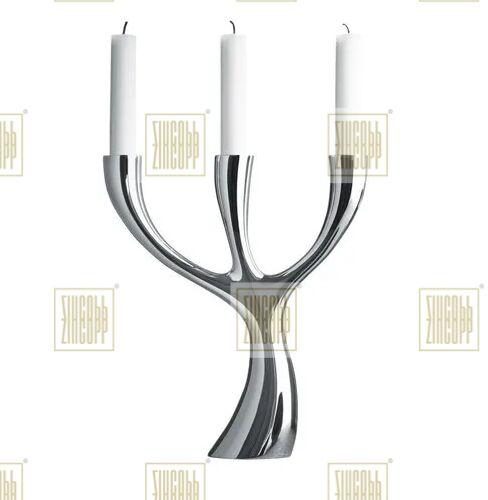 Plain Polished Stainless Steel Silver Cobra Candelabra, For Party, Lighting, Decoration, Birthday