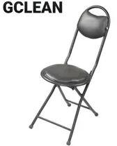 Metal Folding Chair, For Cafe, Color : Black