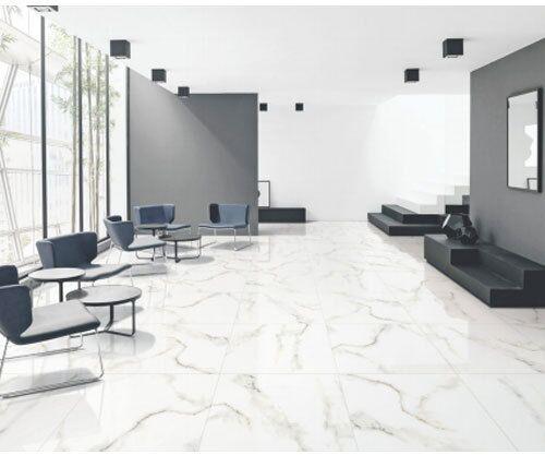 Square Digital Vitrified Floor Tile, Color : White