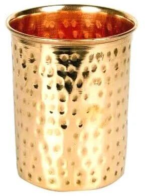 Brushed Hammered Copper Glass
