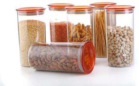 Plastic Plain Kitchen Airtight Container, Shape : Round