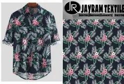 Digital Print Shirt Fabric, Width : 58 Inch