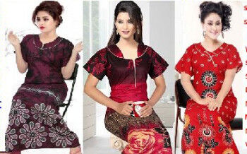 Multi Colors Nighties, Size : XL, XXL, XXL