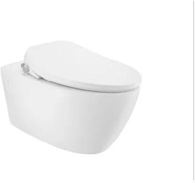 Elongated Wall Hung Toilets, Color : White