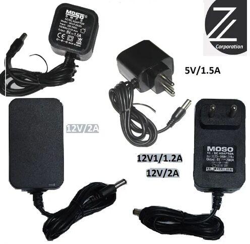 PVC Power Adaptor, Color : Black