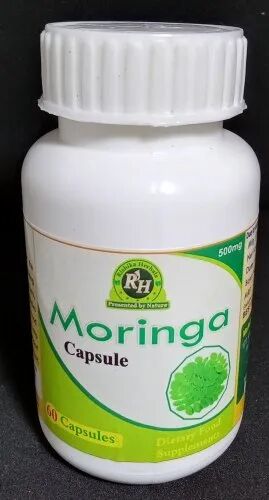 Moringa Capsule, Packaging Size : 60 Pcs