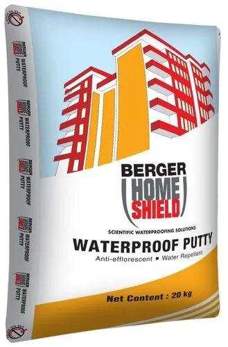 Berger Water Proof Wall Putty, Packaging Size : 40 Kg