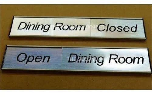 Rectangular Stainless Steel Name Plate