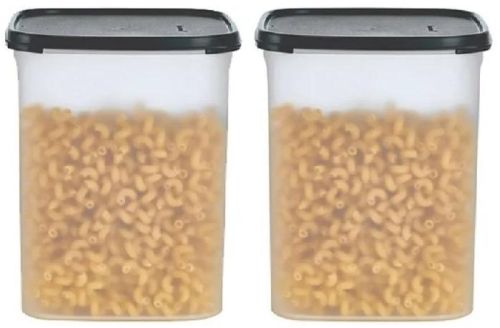 Thick Tupper Plastic Snacks Storage Container Set, Shape : Square