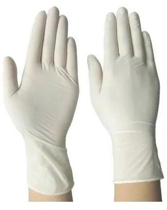 Plain Latex Surgical Gloves, Size : Large