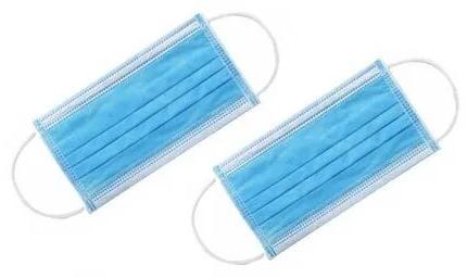 Three Ply Non-Woven Non Woven Face Mask, For Medical Purpose, Color : Sky Blue