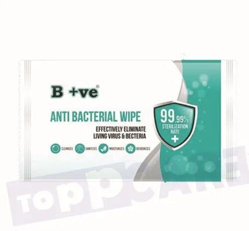 Antibacterial Wet Wipe, Color : White