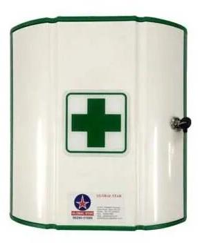 Rectangle Plastic First Aid Box, Color : White