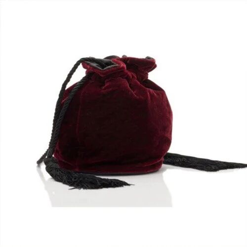 Plain Velvet Hand Bag, Color : Red, Maroon, Etc