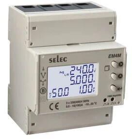 Selec Energy Meter, Voltage : 85 To 285v AC (l-n), 120 To 494v AC(l-l), 45 To 65hz (self-powered)