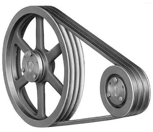 Powder Coated Cast Iron V Belt Pulley, Capacity : 2 Ton