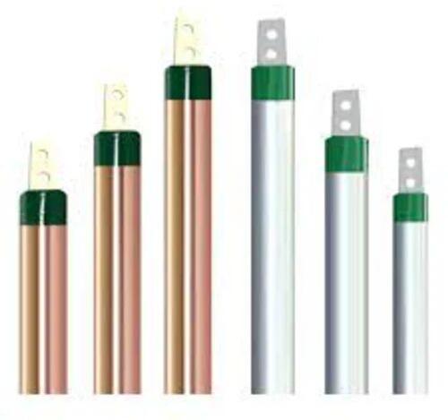 Copper Earthing Electrode, Shape : Round