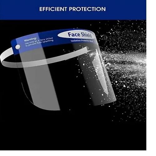 Poly Carbonate Face Shield, Size : 9 Inch X 31 Inch (approx)