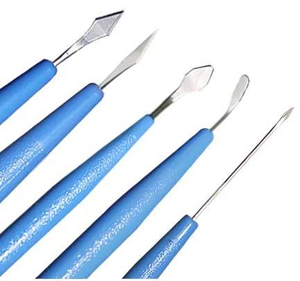 Stainless Steel Plastic Keratome Slit Blade, Packaging Type : Peel Pouch