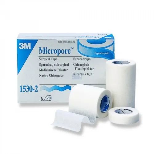 Paper Micropore Surgical Tape, Color : White