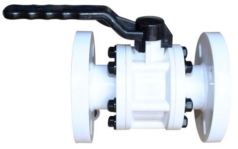 PP Flange End Ball Valve