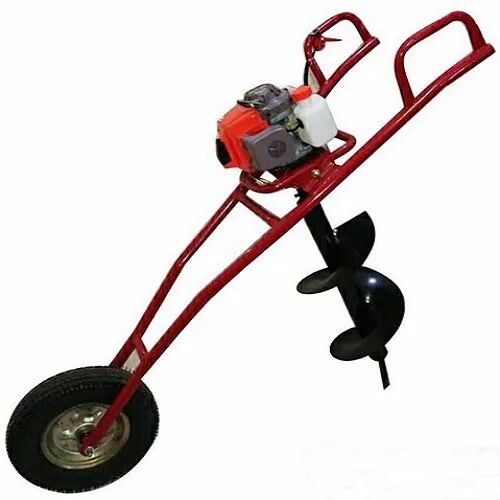 Gasoline Earth Auger, Color : Red