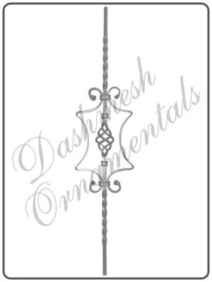 Dashmesh Ornamental IRON Mild Steel Bar, Length : 840mm