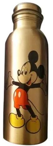Printed Copper Water Bottle, Color : Golden