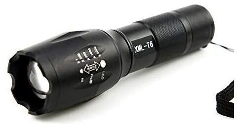 Diamond Cool White Aluminum LED Rechargeable Flashlight Torch, Bulb Type : Neon Bulbs