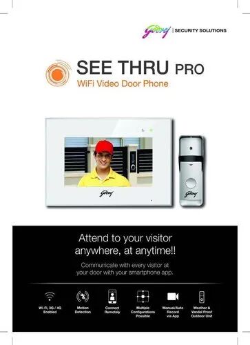 Video Door Phone, Color : Black