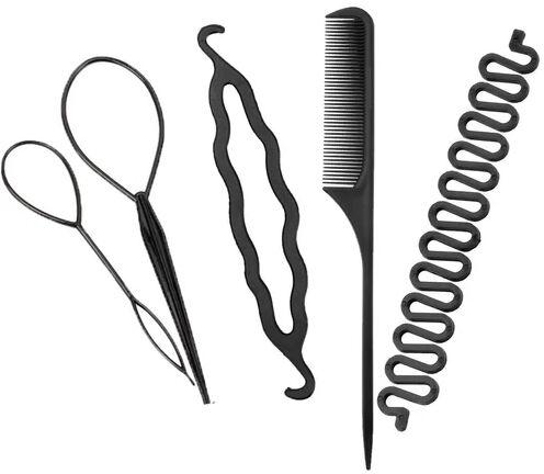 Black Plastic Straight Hair Braid, For Personal