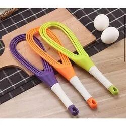 Plastic Hand Egg Beater, Color : Yellow, Orange, Purple, Green Etc