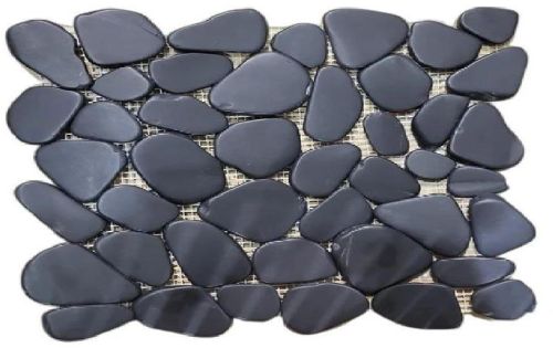 Black Flat Pebbles