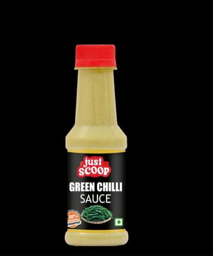 Just Scoop Green Chilli Sauce, Available Size : 200gm