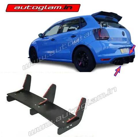 ABS Material Volkswagen Rear Bumper Diffuser, Color : Black