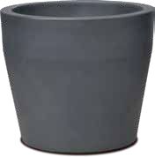 Brown Round Planter, Color : Black