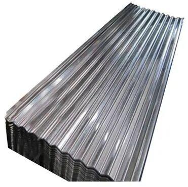 Rectangle Galvanised Steel Aluzinc Sheet, Color : Blue