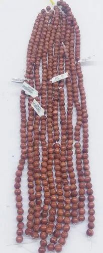 Synthetic Sunstone Mala, Shape : Round