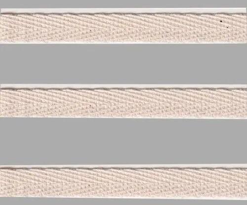 Plain Cotton Twill Tape, Length : 3m