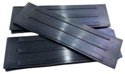 Rectangular Rubber Anti Vibration Pad, Color : Black