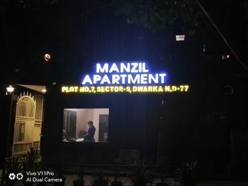 Acrylic LED Signage Board, For Outdoor, Color : White