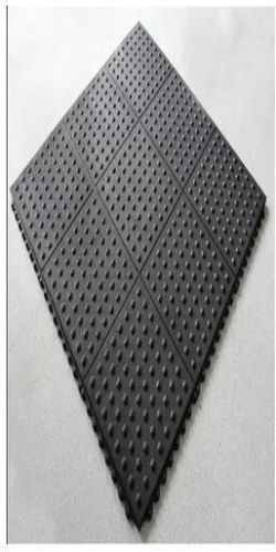 Rubber Antifatigue Bubble Mat, Color : Black