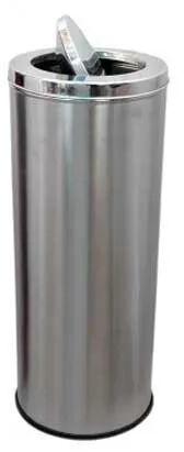 Avsar Enterprise Stainless Steel SS Swing Dustbin, For Office, Capacity : 50 Liter