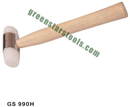 Jewellery Nylon Faced Hammer With Wooden Handle