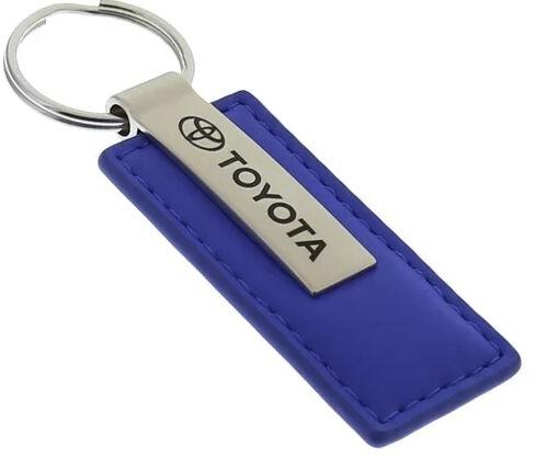 Leather Promotional Keychain, Color : Blue