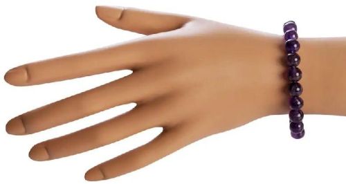 Amethyst Meditation Bracelet, Color : Purple